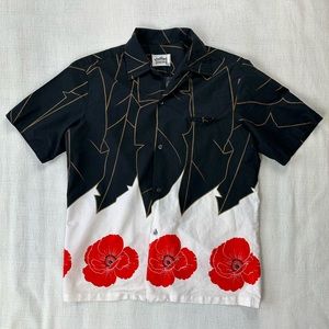 1960s/70s vintage malihini Hawaii button-up shirt short sleeve